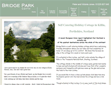 Tablet Screenshot of bridgeparkcottage.co.uk